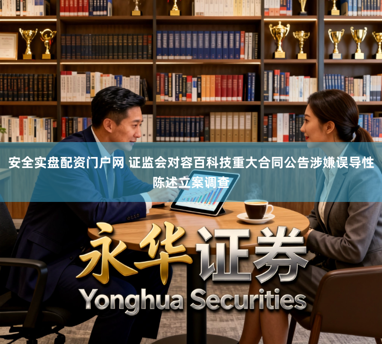 安全实盘配资门户网 证监会对容百科技重大合同公告涉嫌误导性陈述立案调查